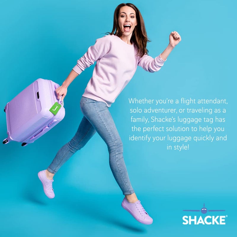 Shacke علامة حقائب شاك - علامة قابلة للثني بالكامل مع حلقة من الفولاذ المقاوم للصدأ (الحرف ج) - Image 3